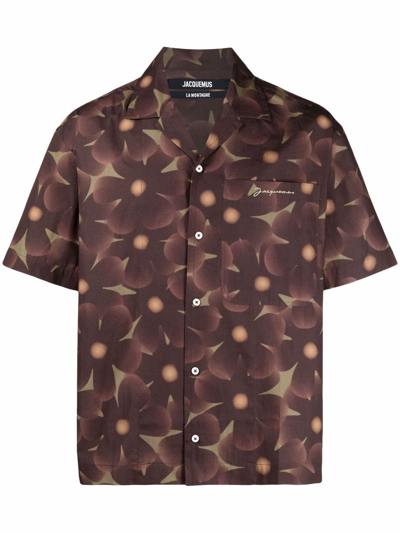 Jacquemus Brown La Montagne 'la Chemise Jean' Shirt In Multi