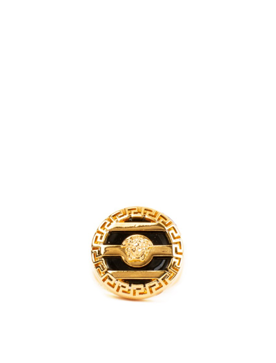 Shop Versace 'medusa' Ring In Oro