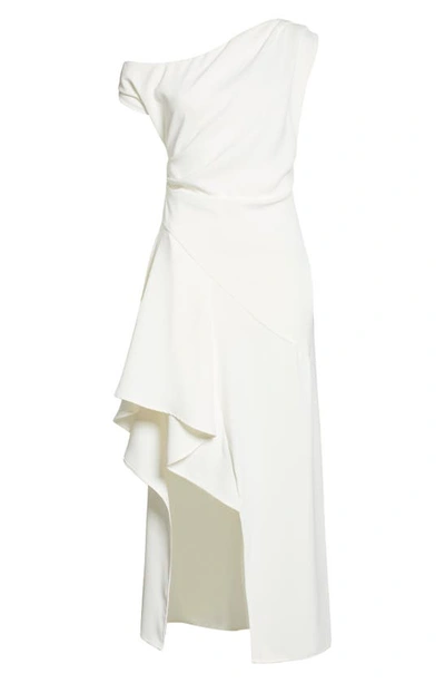 Elliatt Pallas Cascade Ruffle One-shoulder Cocktail Dress In Ivory ...