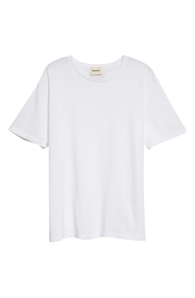 Khaite Womens White Mae Brand-patch Cotton-jersey T-shirt In White