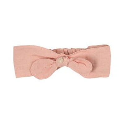 Shop Tartine Et Chocolat Pink Bow Peony Headband