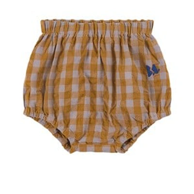 Shop Bobo Choses Yellow Vichy Bloomers In Purple