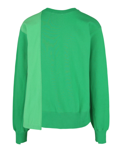 Shop Ambush Mens Logo Panel Sweatshirt In Green