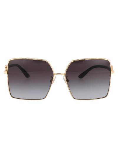 Shop Dolce & Gabbana 0dg2279 Sunglasses In 02/8g Gold