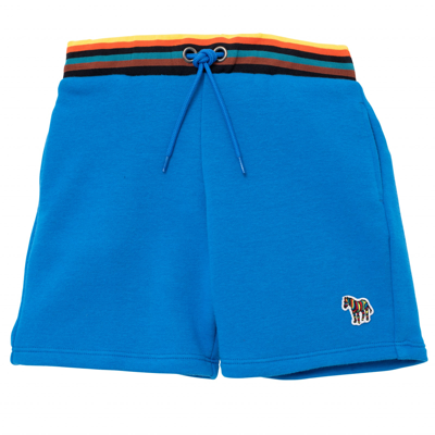 Shop Paul Smith Junior Bermuda With Coulisse In Light Blue