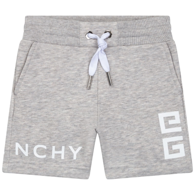 Shop Givenchy Fleece Bermuda Shorts In Gray