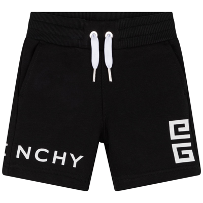 Shop Givenchy Fleece Bermuda Shorts In Black