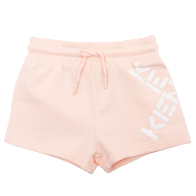 Shop Kenzo Shorts With Print In Pink