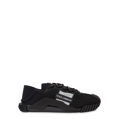 Shop Dolce & Gabbana Ns1 Black Mesh Sneakers