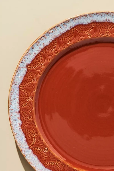 Shop Anthropologie Old Havana Dinner Plates, Set Of 4 By  In Red Size S/4 Dinner