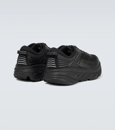 Shop Hoka One One Bondi 7 Sneakers In Black / Black