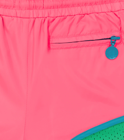 Shop Stella Mccartney Colorblocked Shorts In Corallo