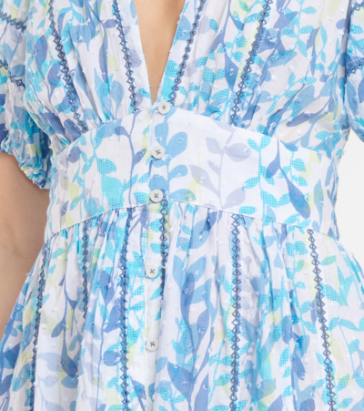 Poupette St Barth Poupette St. Barth Midi Dress `reine` In Blue Esterel