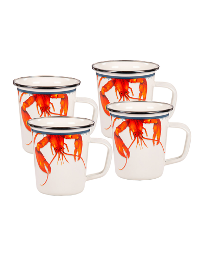 Shop Golden Rabbit Lobster Latte Mugs, Set Of 4