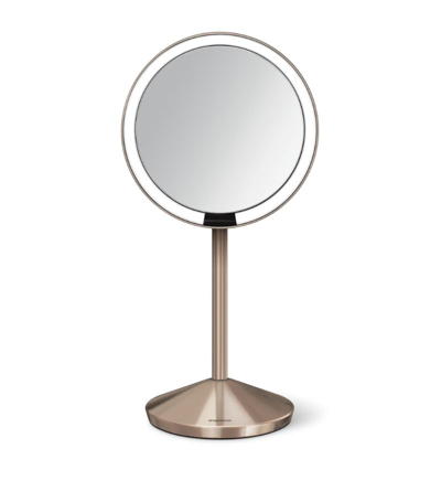 Shop Simplehuman Stainless Steel Sensor Mirror In Gold
