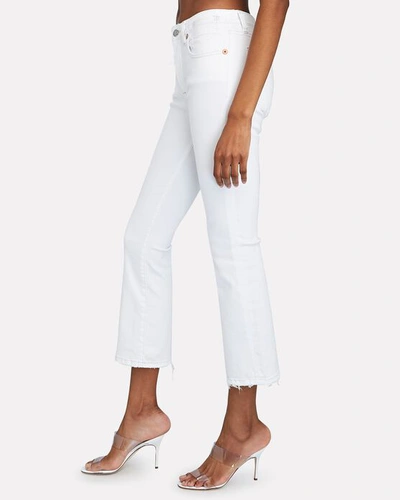 Shop R13 Kick Fit High-rise Jeans In Bale White