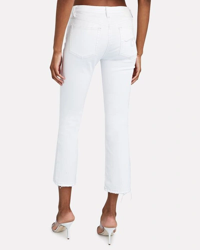 Shop R13 Kick Fit High-rise Jeans In Bale White