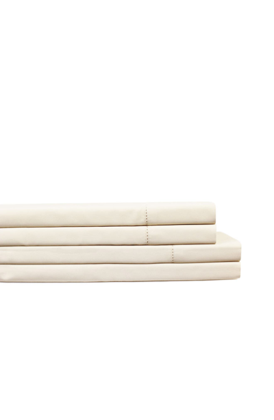 Shop Melange Home 400 Thread Count 100% Supima Cotton Sheet Set In Ivory