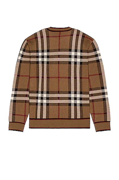 Shop Burberry Naylor Sweater In Birch Brown