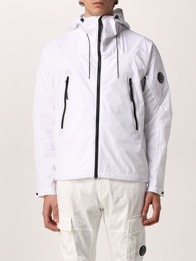 Shop C.p. Company Pro-tek C.p. Jacket Company In Technical Fabric In White