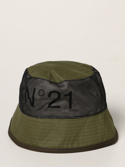 Shop N°21 N ° 21 Cap With Logo In Green