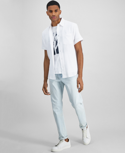 Shop And Now This Men's Seersucker Shirt In White