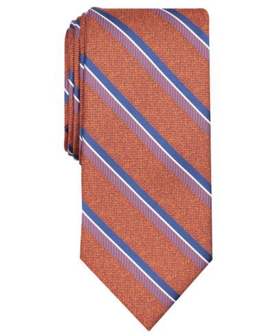 Shop Perry Ellis Men's Dena Stripe Tie In Cognac