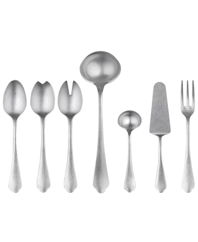 Shop Mepra Dolce Vita Serving Set, 7 Piece In Stainless Steel