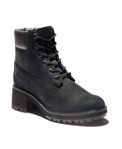 Shop Timberland Women's Kinsley Waterproof Lug Sole Boots From Finish Line In Black Nubuck