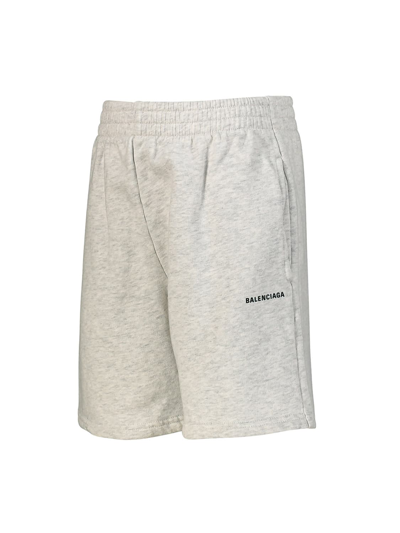 Shop Balenciaga Kids Shorts In Grey