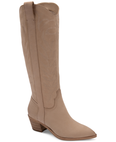 Shop Dolce Vita Solei Tall Western Boots Women's Shoes In Dune