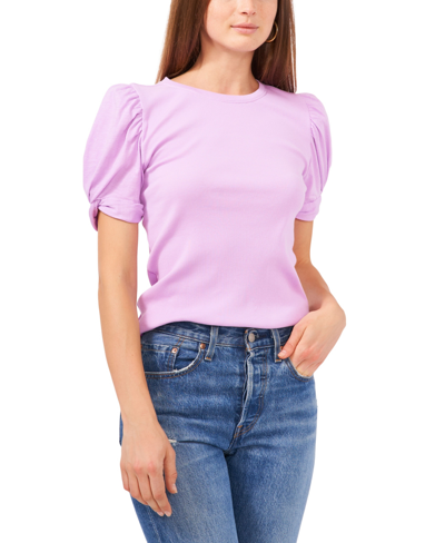 Shop 1.state Puff Short Sleeve T-shirt In Violet Tulle