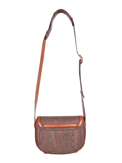 Shop Etro Pegaso Shoulder Bag In Multicolour