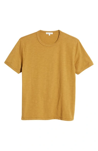 Shop Alex Mill Solid Slub T-shirt In Golden Khaki