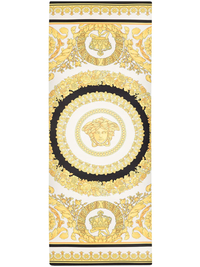 Shop Versace I Love Baroque-print Yoga Mat In Weiss