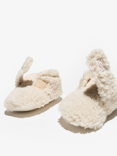 Ugg Baby Beige Bixbee Fluffy Bootie In Neutrals