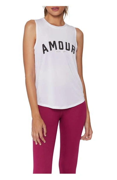 Shop Spiritual Gangster Amour Graphic Muscle Tank In White