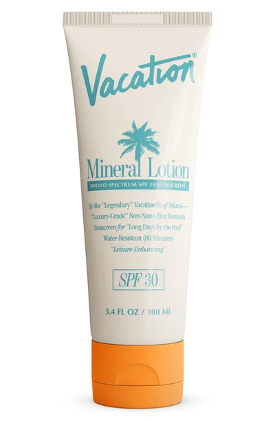Shop Vacation Mineral Lotion Broad Spectrum Spf 30 Sunscreen, 3.4 oz
