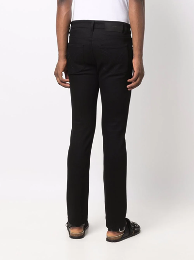 Shop Ami Alexandre Mattiussi Mid-rise Straight-leg Jeans In Schwarz