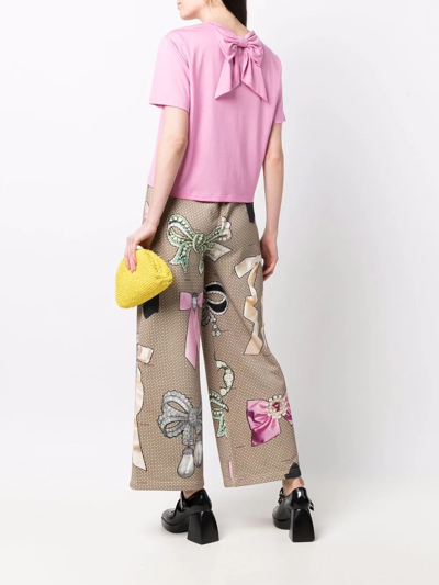 Viktor & Rolf Couture Bow Crop Top In Rosa