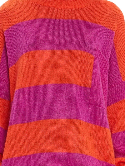 Shop Jw Anderson Horizontal Striped Jumper In Pink