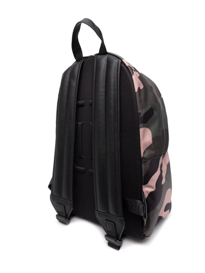 Philipp Plein Camouflage-print Backpack In Grün
