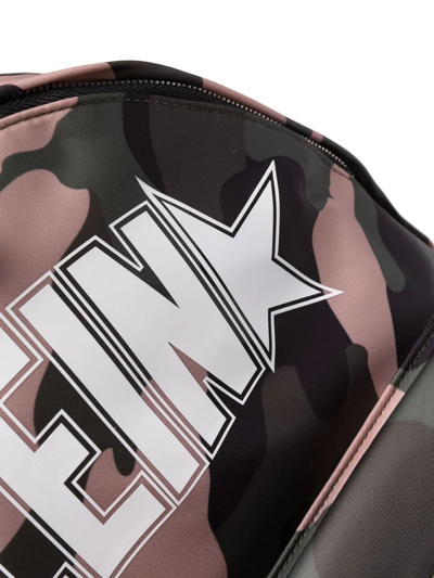 Philipp Plein Camouflage-print Backpack In Grün