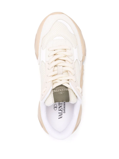 Shop Valentino Bubbleback Low-top Sneakers In Nude