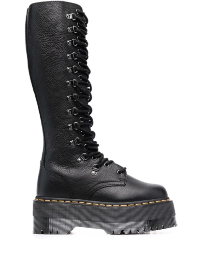 Dr. Martens' 1b60 Max Hardware Leather Extra High Boots In Black | ModeSens