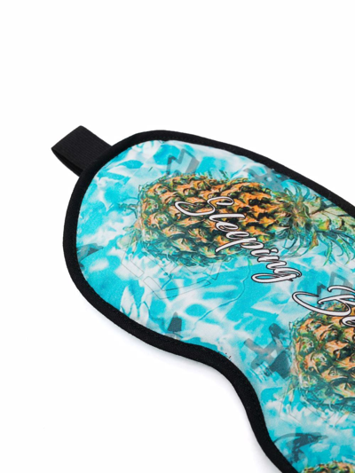 Philipp Plein 'sleeping Beauty' Sleep Mask In Blau