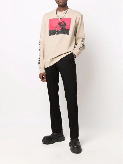 Shop Alyx Joshua Graphic-print Sweatshirt In Nude