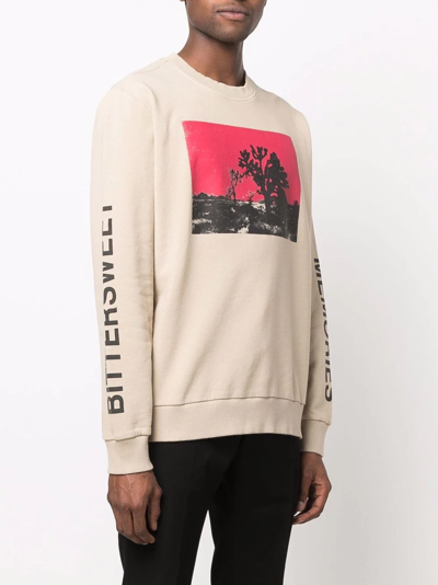 Alyx Graphic-print Relaxed-fit Cotton-jersey Sweatshirt In Nude