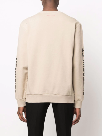 Alyx Graphic-print Relaxed-fit Cotton-jersey Sweatshirt In Nude