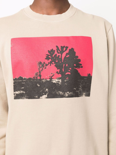 Alyx Graphic-print Relaxed-fit Cotton-jersey Sweatshirt In Nude